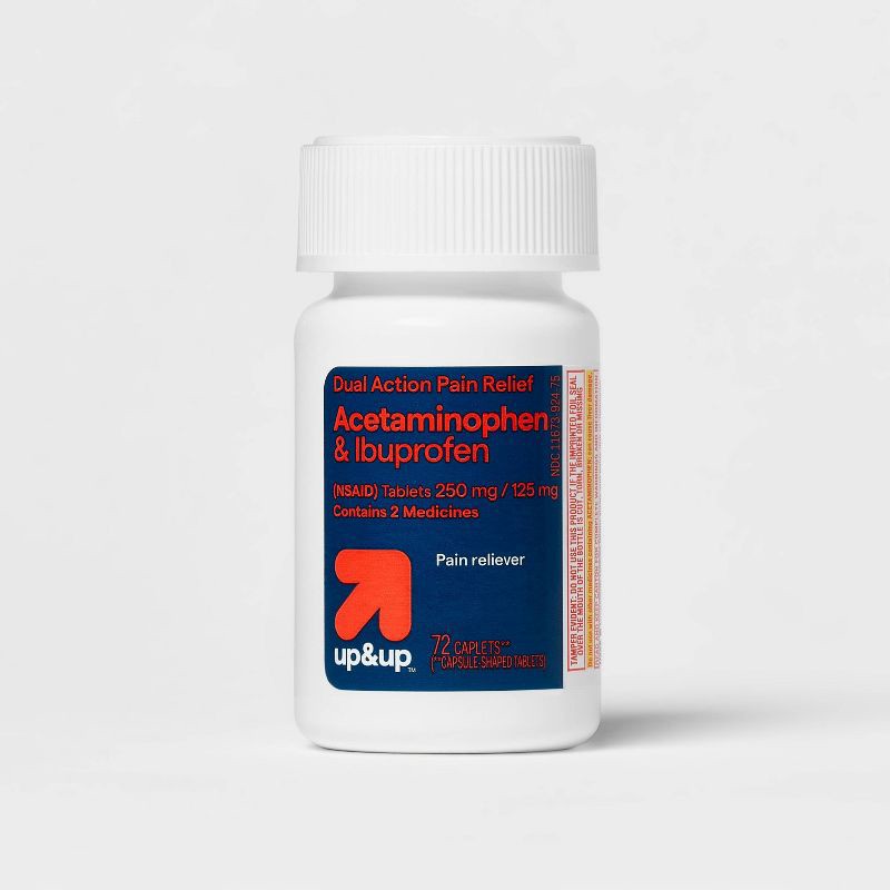 slide 4 of 4, Acetaminophen Pain Reliever Caplet - 72ct - up&up™, 72 ct