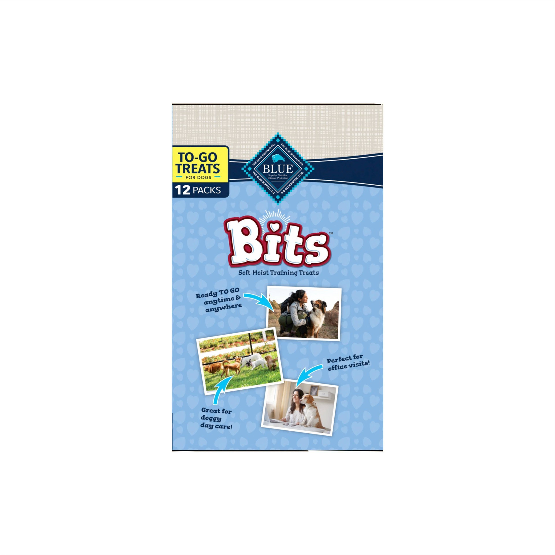 slide 3 of 3, Blue Buffalo Bits To Go Multipack Beef Flavor Dry Dog Food - 1oz/12ct, 12 ct; 1 oz