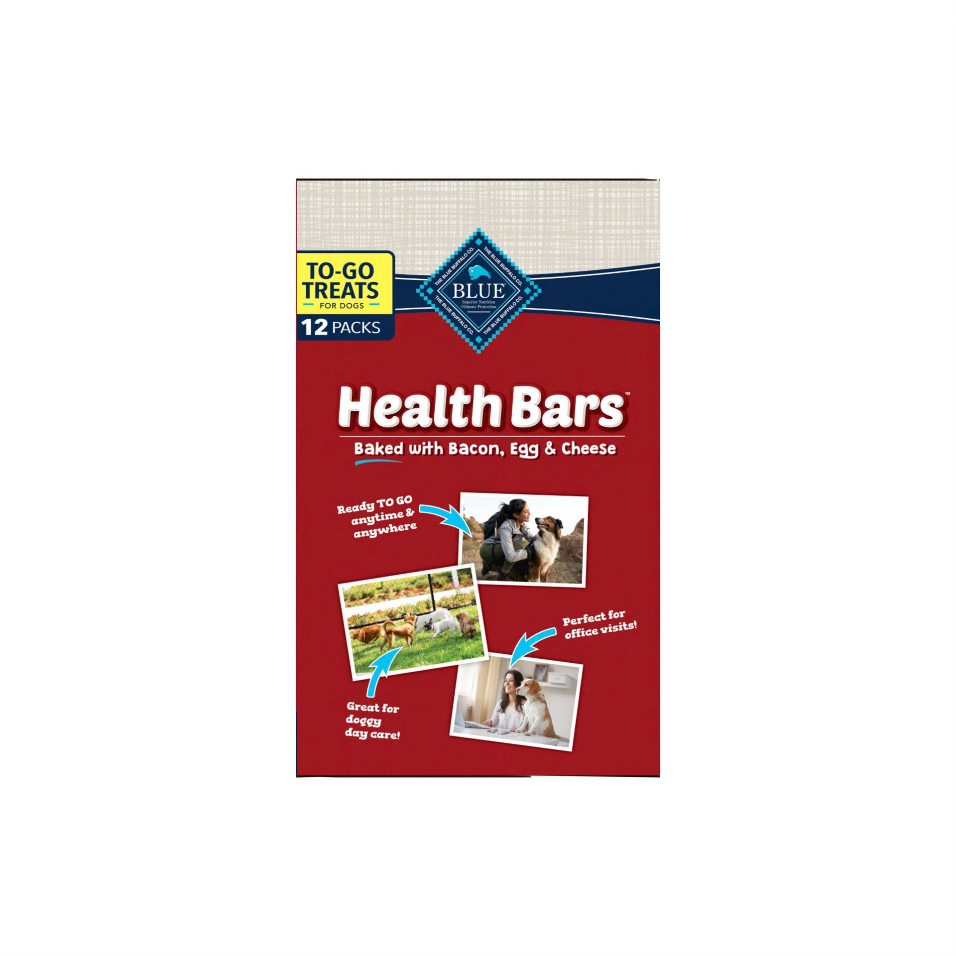 slide 3 of 3, Blue Buffalo Health Bar with Bacon To Go Dog Treat - 12ct, 12 ct