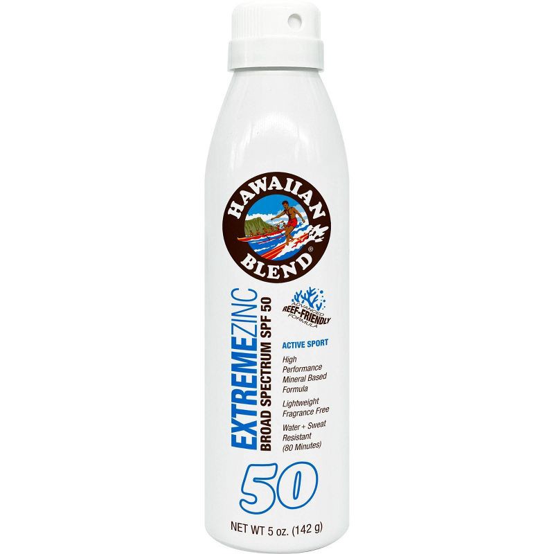 slide 1 of 1, Hawaiian Blend Extreme Zinc Sunscreen Spray - SPF 50 - 5oz, 50 ct; 5 oz
