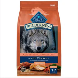 Blue Buffalo Wilderness High Protein Natural Large Breed Adult Dry Dog Food with Chicken Flavor - 24lbs