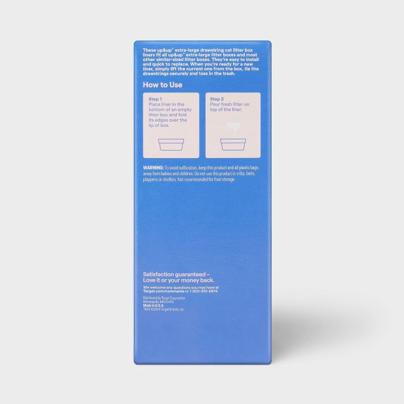 slide 3 of 3, Cat Litter Liners - L - 20ct - up&up™, 20 ct