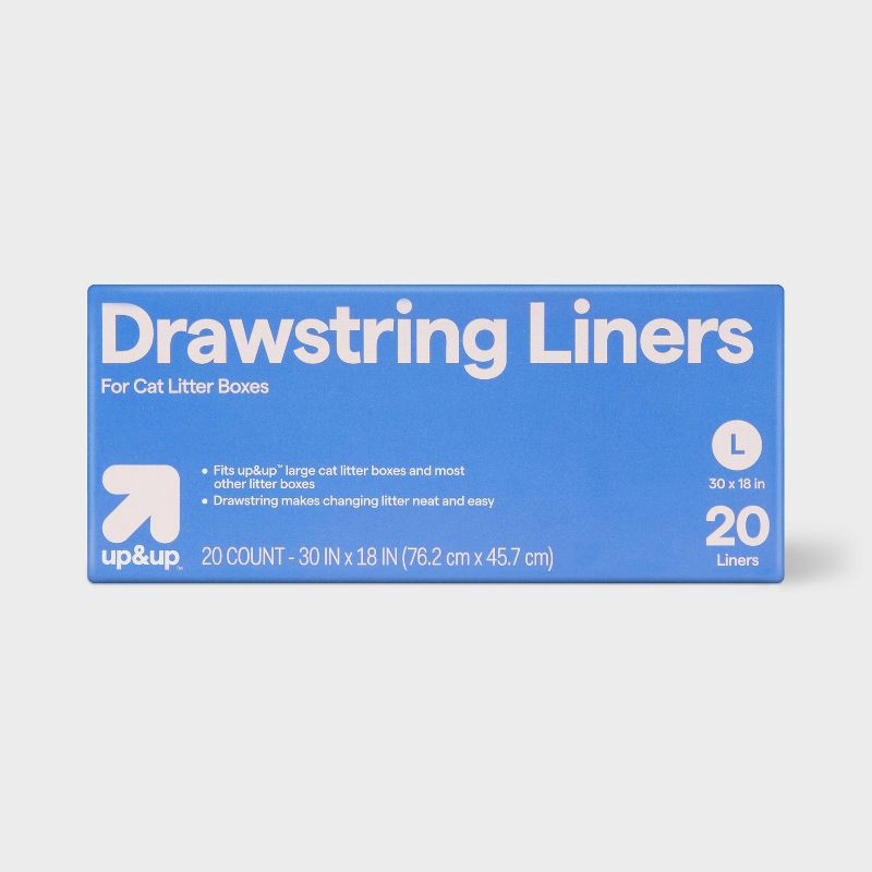 slide 1 of 3, Cat Litter Liners - L - 20ct - up&up™, 20 ct