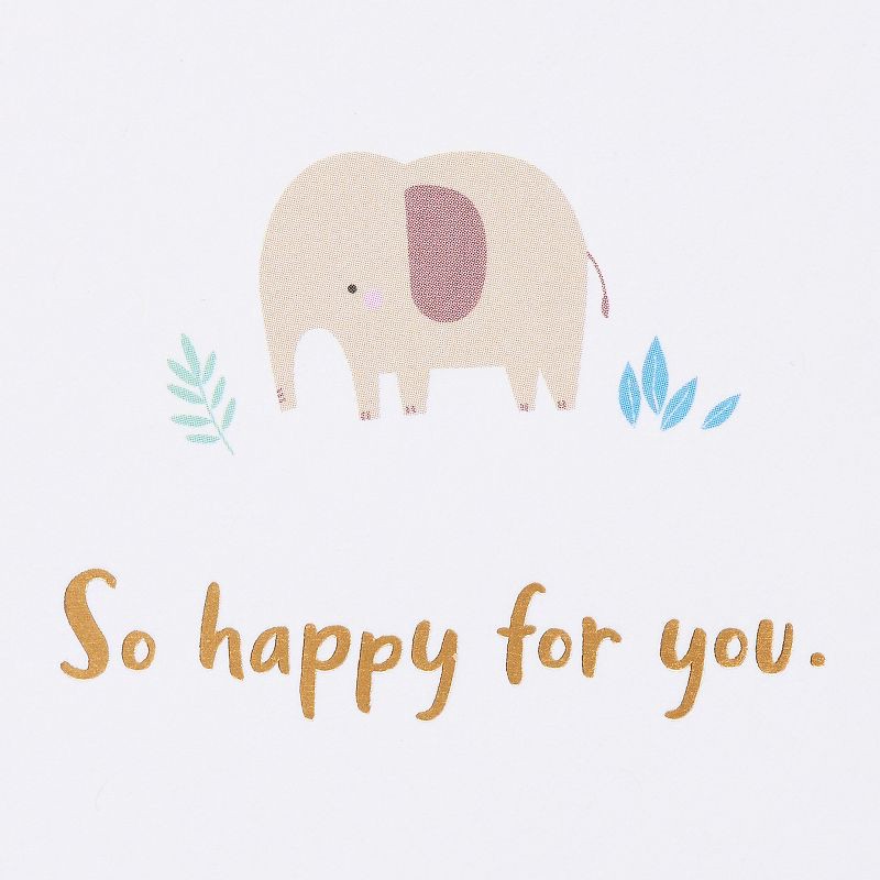 slide 3 of 5, American Greetings Baby Shower Card Oh Baby! Zoo Animals Includes Envelope, 1 ct