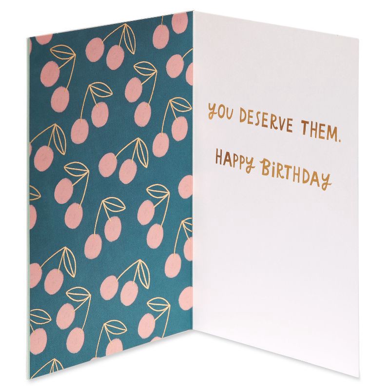 slide 2 of 5, American Greetings Birthday Card All the Best Cupcake Design Includes Envelope, 1 ct