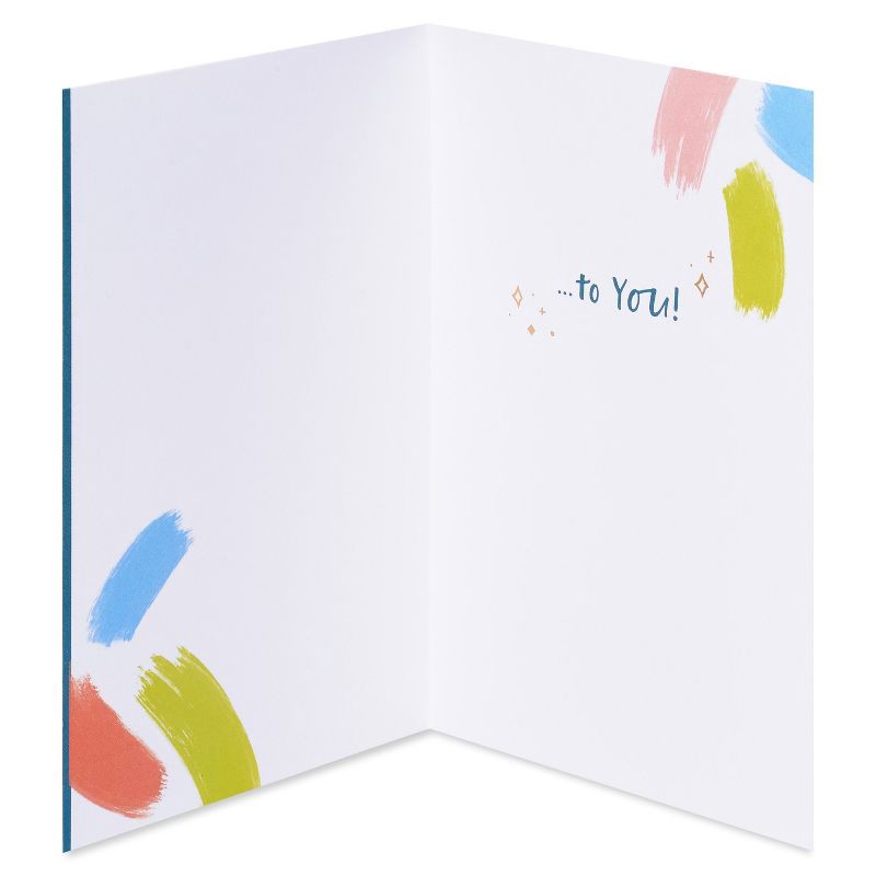 slide 2 of 5, American Greetings Birthday Card Happy Birthday to You Birthday Cake with Candles Includes Envelope, 1 ct