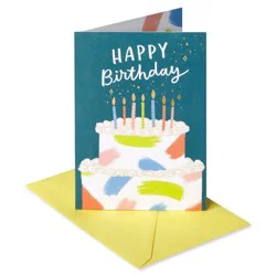 American Greetings Birthday Card Happy Birthday to You Birthday Cake with Candles Includes Envelope