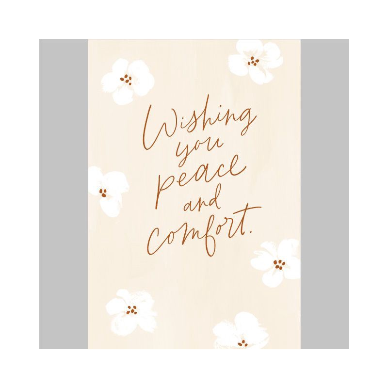 slide 2 of 5, Carlton Cards 'Peace and Comfort' Sympathy Card, 1 ct
