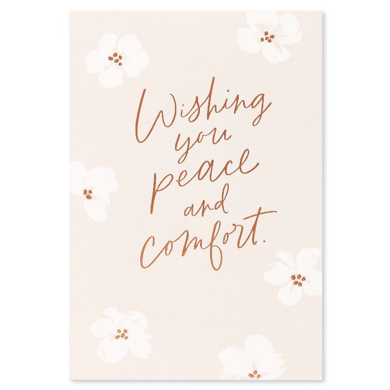 slide 1 of 5, Carlton Cards 'Peace and Comfort' Sympathy Card, 1 ct