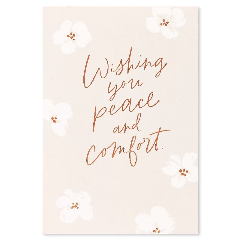 slide 4 of 5, Carlton Cards 'Peace and Comfort' Sympathy Card, 1 ct