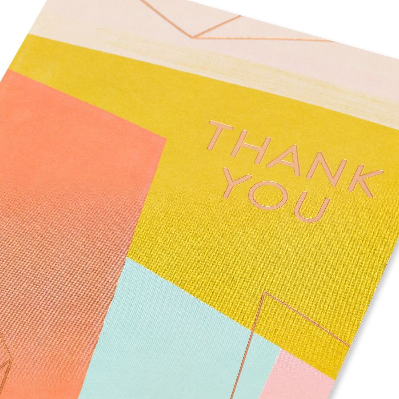 slide 5 of 5, Carlton Cards ''Geometric' Thank You Card, 1 ct