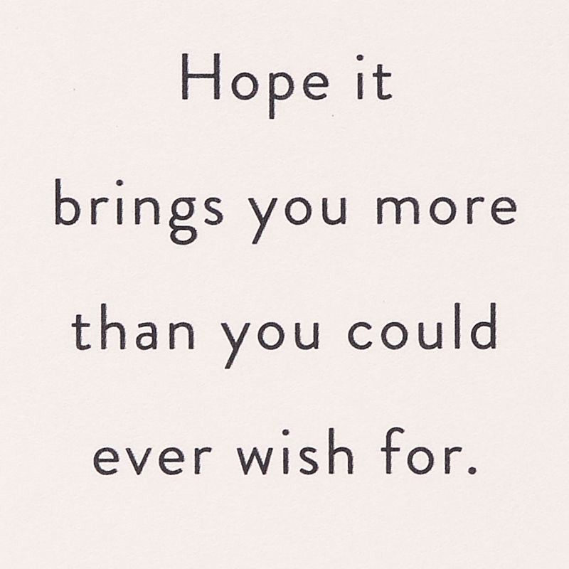 slide 3 of 6, American Greetings Birthday Card More Than You Could Wish For Black and Gold Candles Includes Envelope, 1 ct