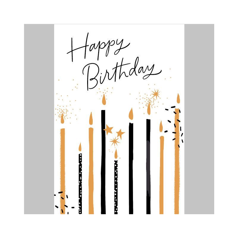 slide 6 of 6, Carlton Cards 'Bday Candles' Birthday Card, 1 ct