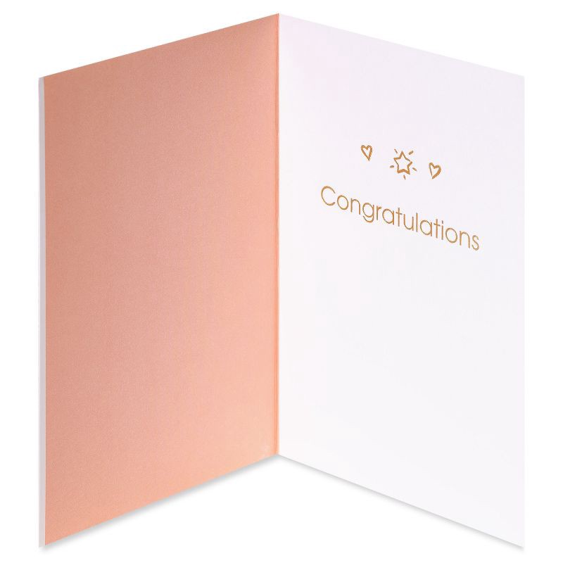 slide 2 of 5, 'Best News Ever' with Baby Icons Baby Shower Card Ivory: Carlton Cards, Welcome Baby, Vertical Fold, Multicolored, 1 ct