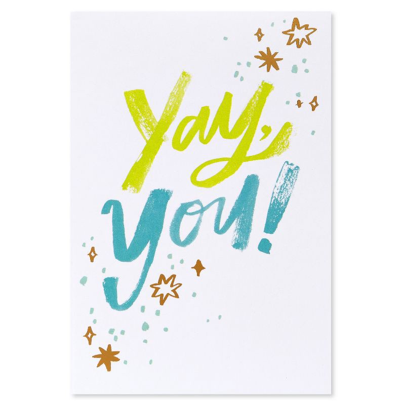 slide 4 of 5, Carlton Cards 'Yay You!' Congratulations Card, 1 ct