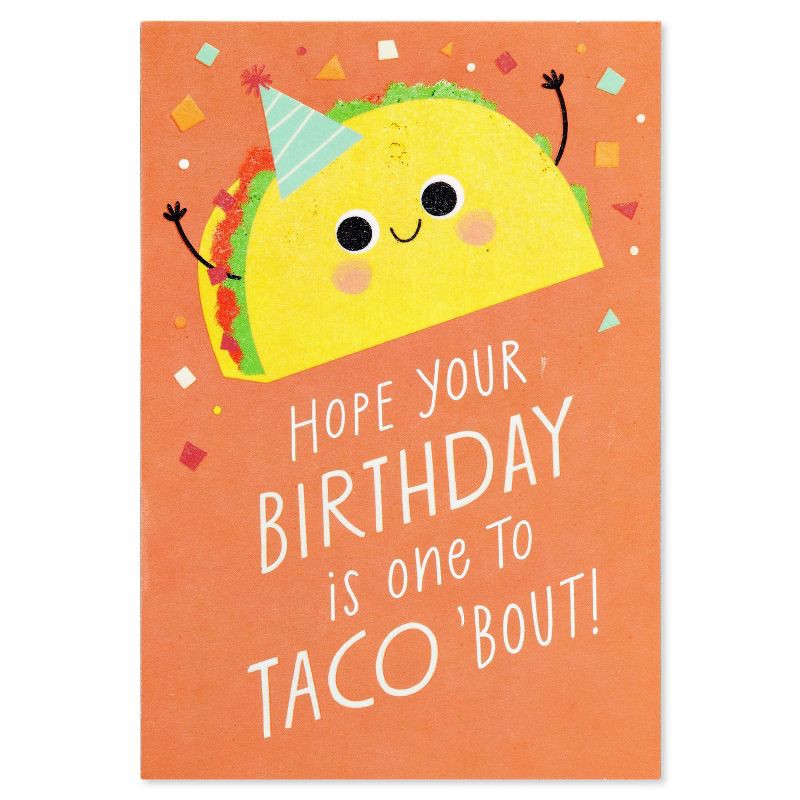 slide 4 of 6, Carlton Cards Animated Taco Birthday Card, 1 ct