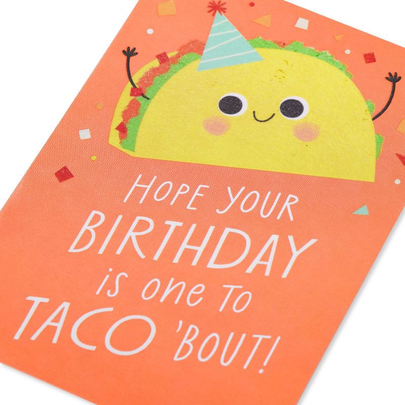 slide 5 of 6, Carlton Cards Animated Taco Birthday Card, 1 ct