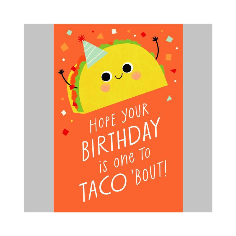 slide 1 of 6, Carlton Cards Animated Taco Birthday Card, 1 ct