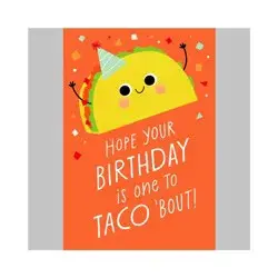 Carlton Cards Animated Taco Birthday Card