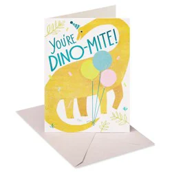 American Greetings Kids' Birthday Card Dino-Mite Dinosaur Includes Envelope