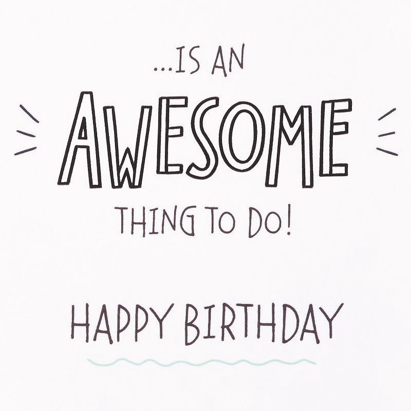 slide 3 of 6, Carlton Cards Doodle 'Awesome You' Birthday Card, 1 ct