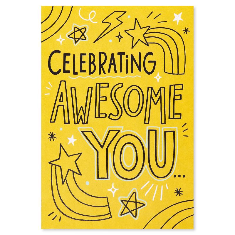 slide 4 of 6, Carlton Cards Doodle 'Awesome You' Birthday Card, 1 ct