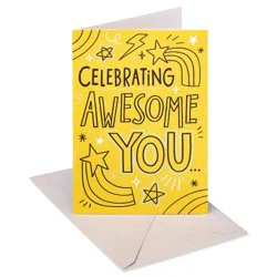 American Greetings Kids&#x27; Birthday Card Awesome You Doodle Drawing Includes Envelope