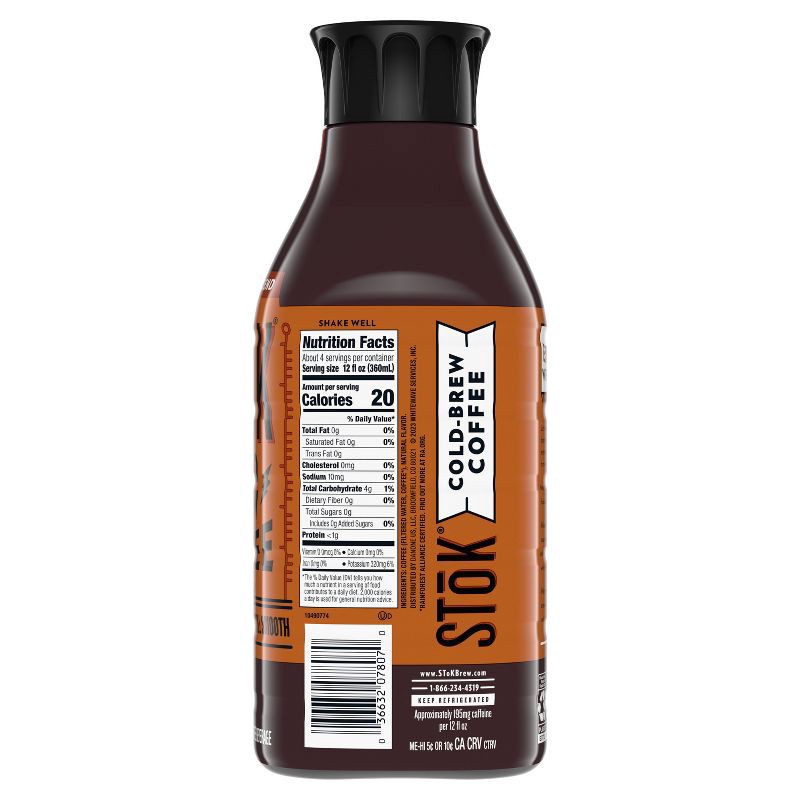 slide 5 of 10, SToK Espresso Blend Un-sweet Black Cold Brew Coffee - 48 fl oz, 48 fl oz