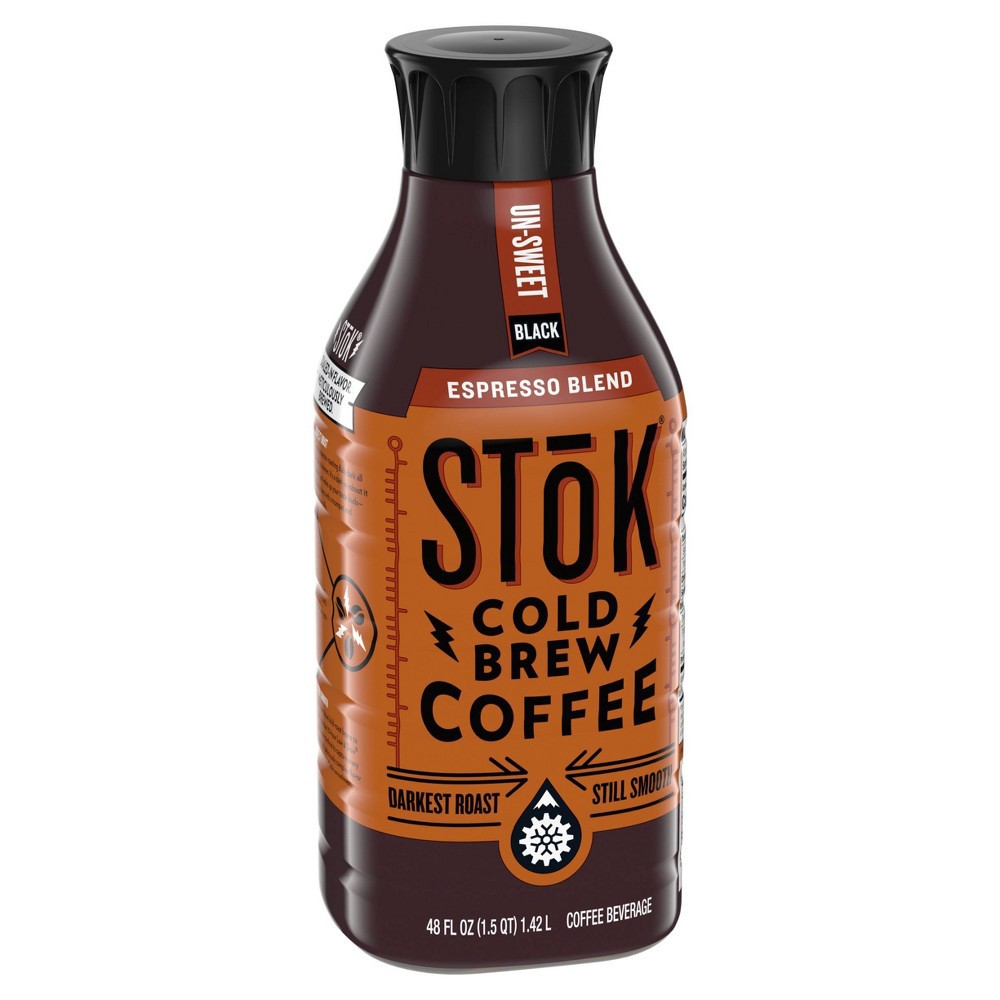 SToK Espresso Blend Un-sweet Black Cold Brew Coffee - 48 fl oz 48 fl oz ...