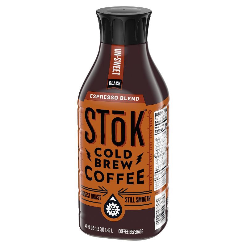 slide 7 of 10, SToK Espresso Blend Un-sweet Black Cold Brew Coffee - 48 fl oz, 48 fl oz