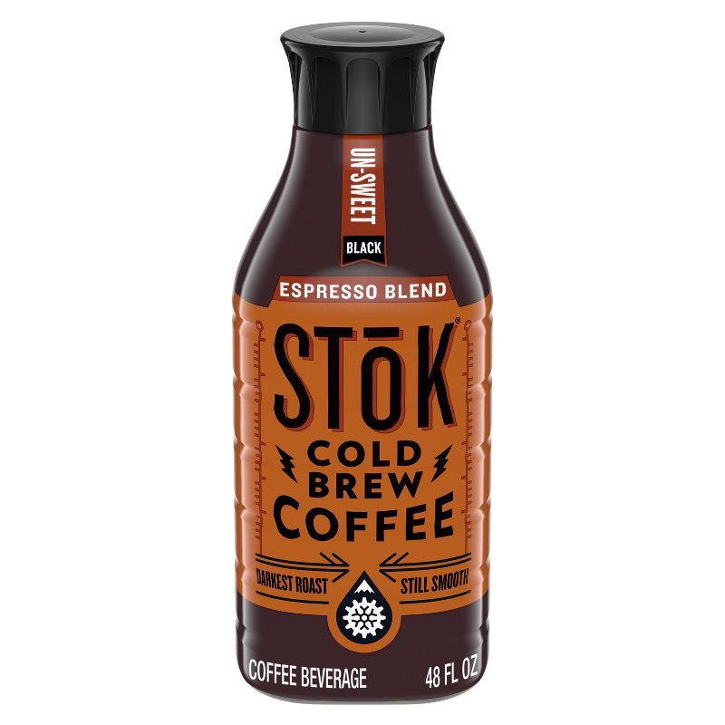 slide 1 of 7, SToK Espresso Blend Un-sweet Black Cold Brew Coffee - 48 fl oz, 48 fl oz