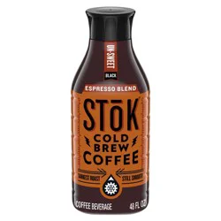 SToK Espresso Blend Un-sweet Black Cold Brew Coffee - 48 fl oz
