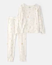 Carters Toddler Constellation PurelySoft 2-Piece Pajama Set - Cream Cream 2T