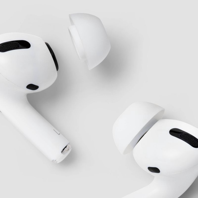 slide 3 of 3, Apple AirPods Pro Gen 1/2 4pk Silicone Tips - heyday™ White, 4 ct