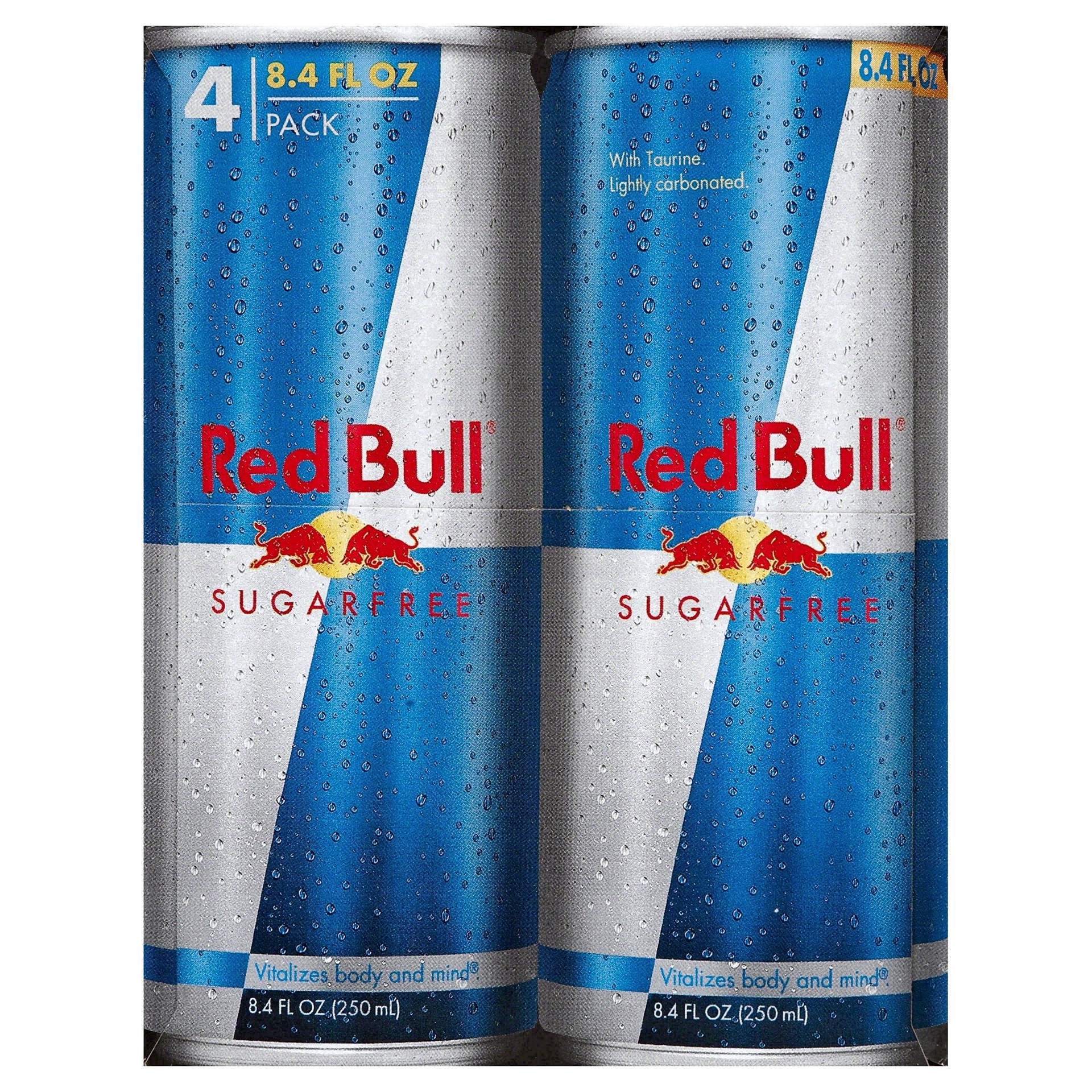 slide 24 of 116, Red Bull Sugar Free Energy Drink, 4 ct; 8.4 fl oz
