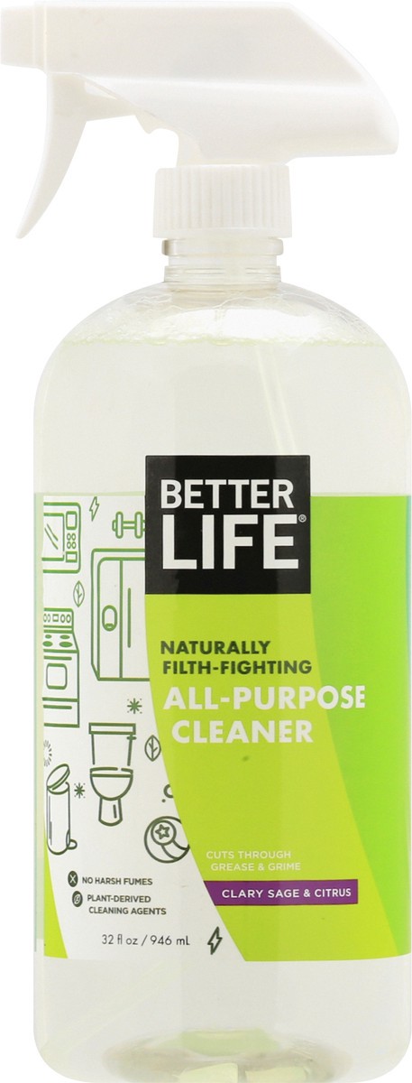 slide 1 of 1, Better Life Clary Sage & Citrus All-Purpose Cleaner 32 oz, 32 oz