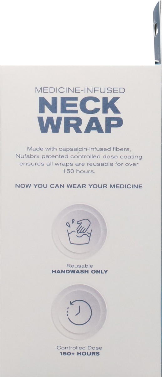 slide 3 of 13, Nufabrx Targeted Pain Relief Medicine Infused Black Neck Wrap 1 ea, 1 ct