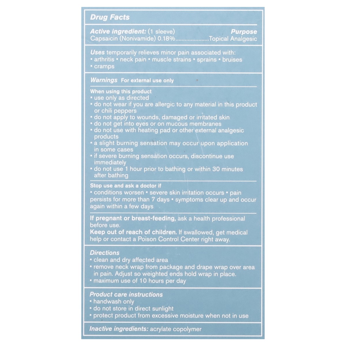 slide 7 of 13, Nufabrx Targeted Pain Relief Medicine Infused Black Neck Wrap 1 ea, 1 ct