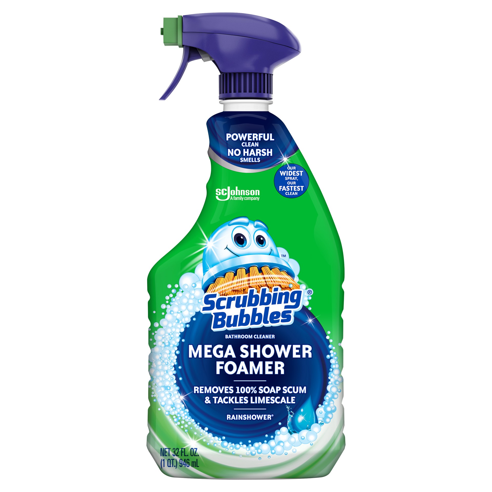 slide 1 of 1, Scrubbing Bubbles Mega Shower Foamer Bathroom Cleaner, Rainshower Scent, 32 oz, 32 oz