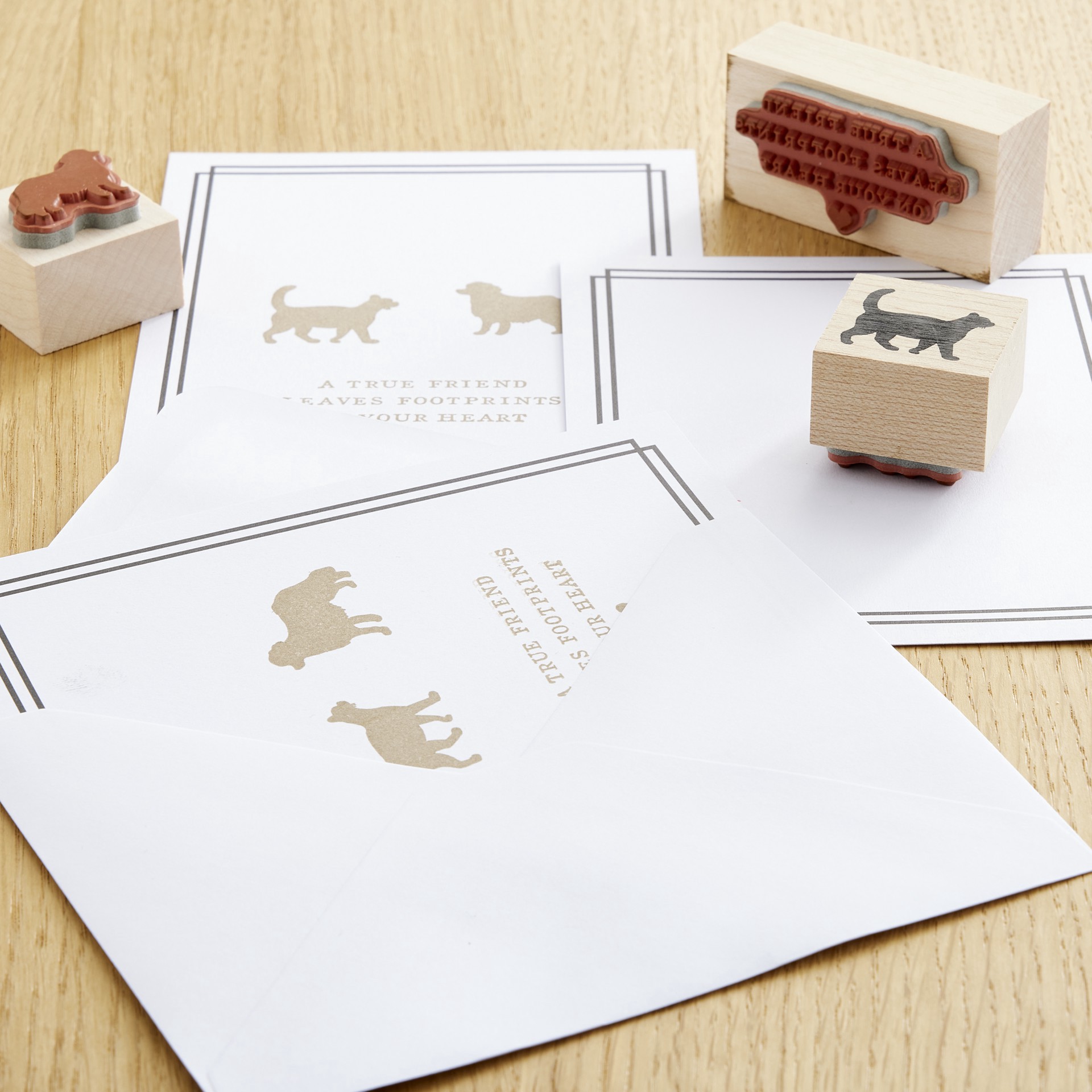 slide 3 of 3, Black Border Flat Cards & Envelopes By Recollections, 4.25" X 5.5", 4.25 in x 5.5 in