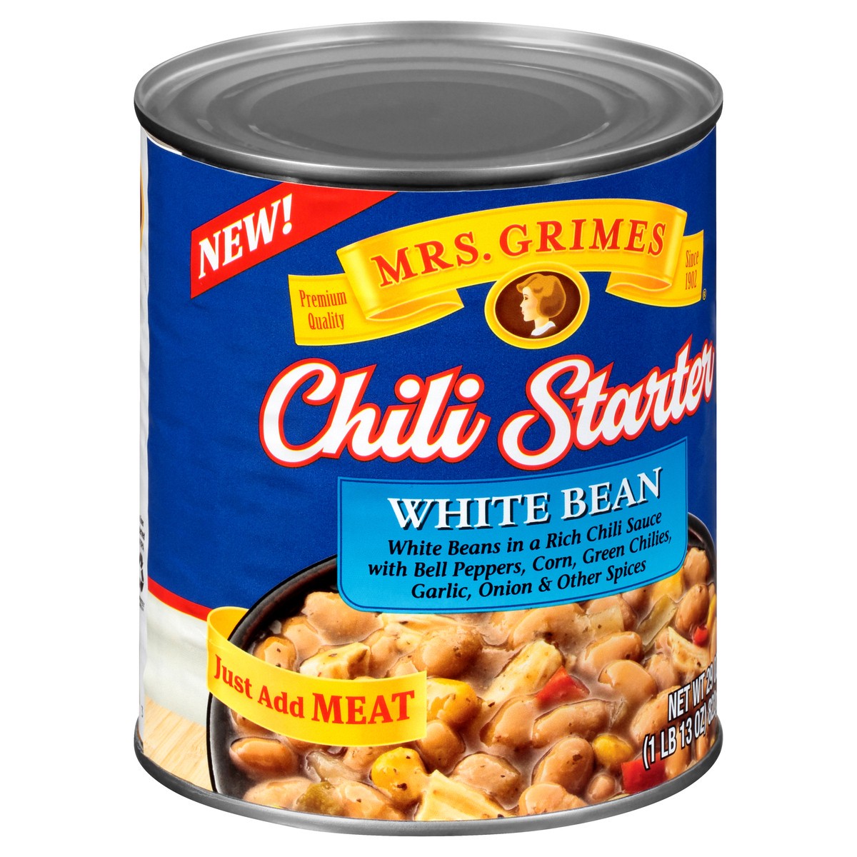 slide 5 of 13, Mrs. Grimes White Bean Chili Starter 29 oz, 29 oz