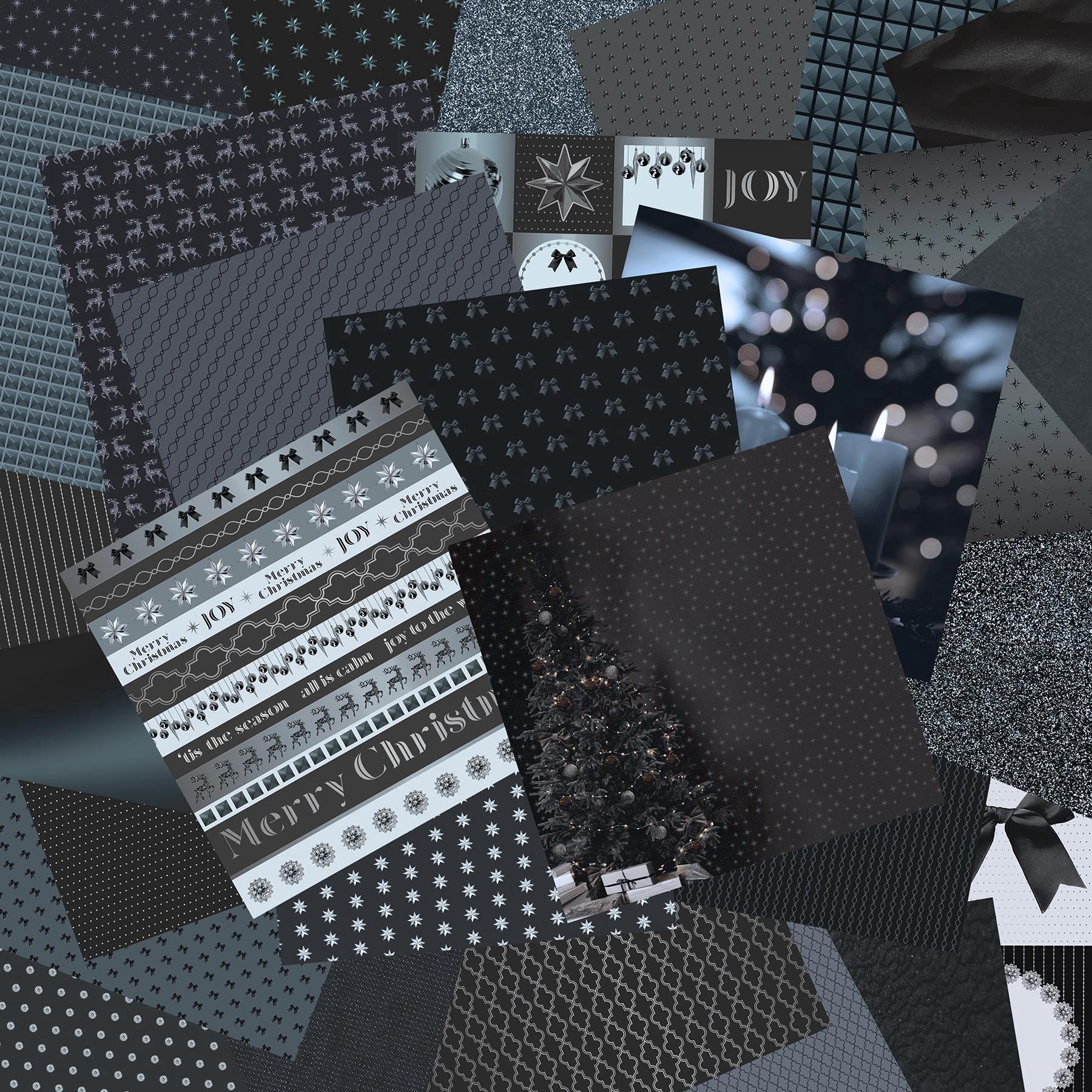 slide 3 of 3, 12" X 12" Silent Night Paper Pad By Recollections, 12 in x 12 in