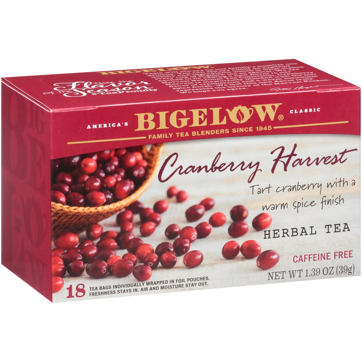 slide 2 of 9, Bigelow Cranberry Harvest Tea - 18 ct, 18 ct