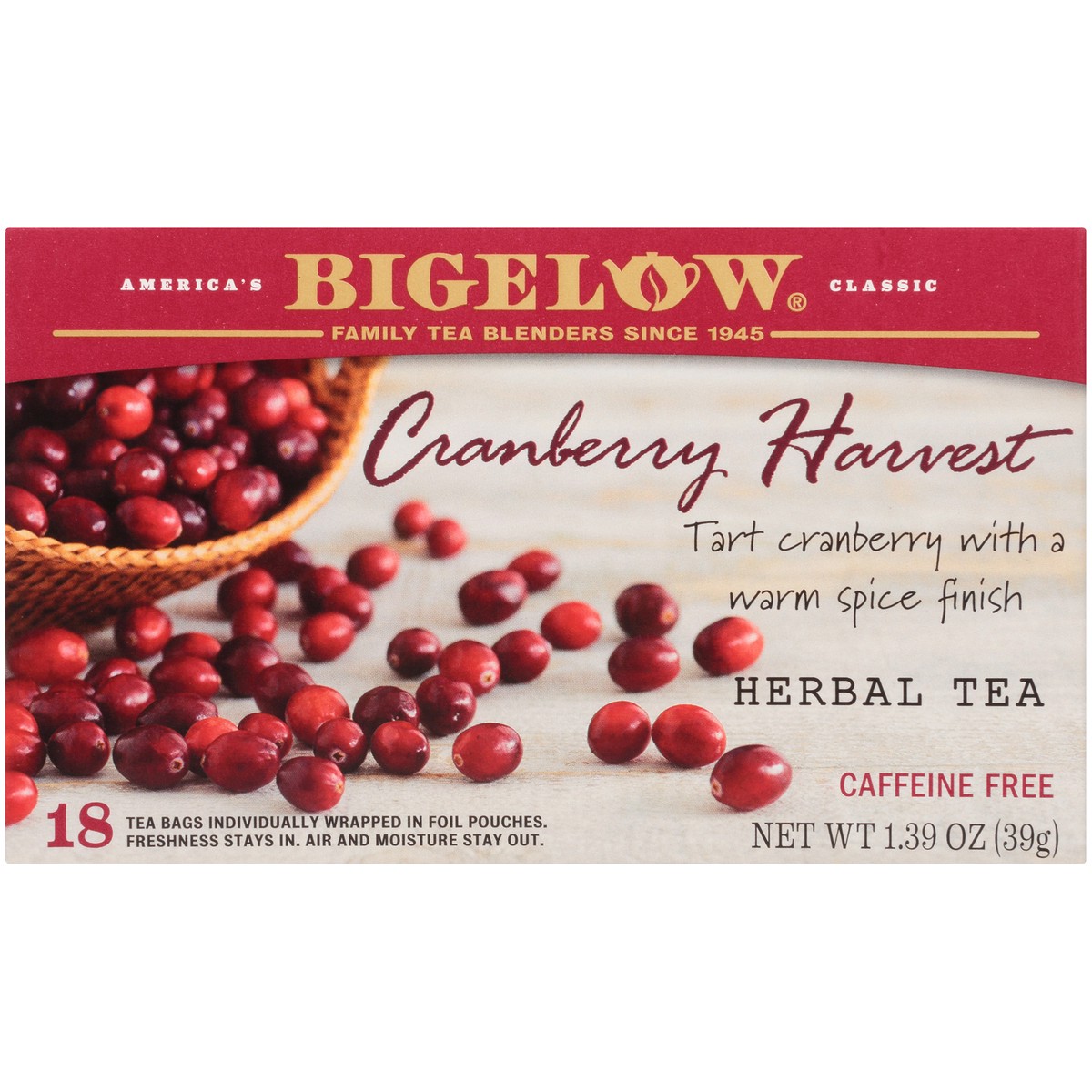 slide 6 of 9, Bigelow Cranberry Harvest Tea - 18 ct, 18 ct