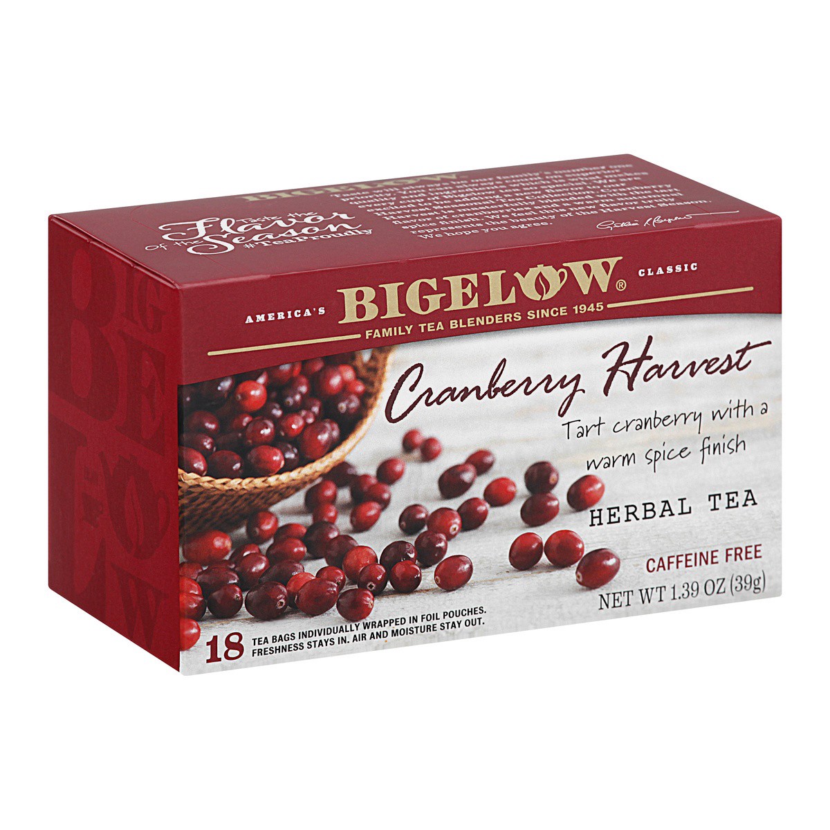 slide 1 of 9, Bigelow Cranberry Harvest Tea - 18 ct, 18 ct