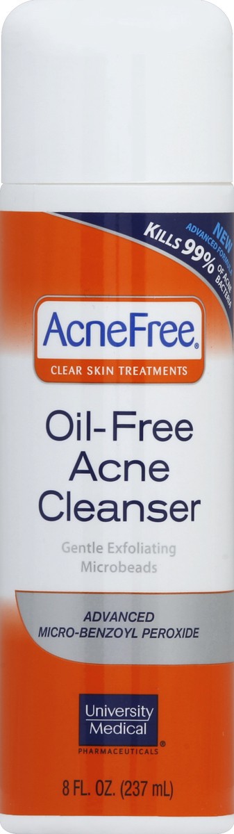 slide 2 of 3, AcneFree Acne Cleanser, Oil-Free, 8 oz