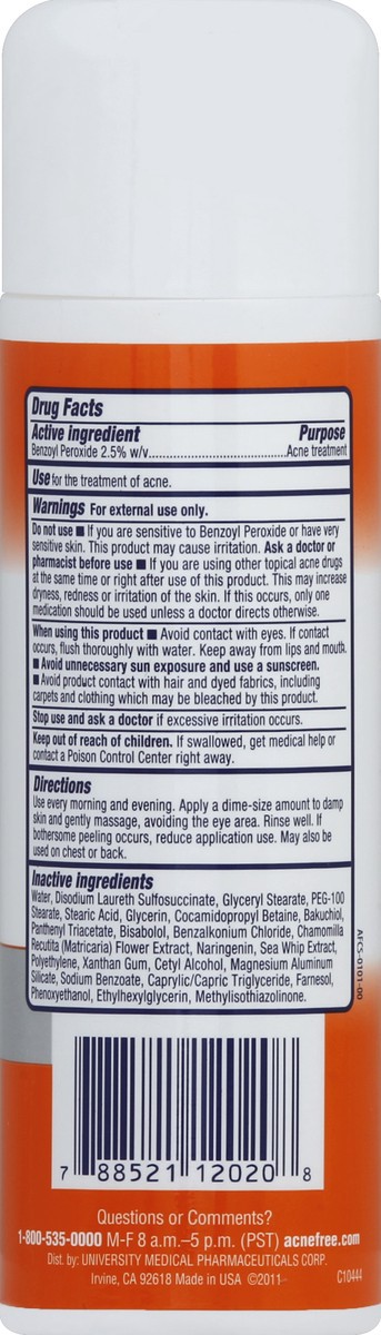 slide 3 of 3, AcneFree Acne Cleanser, Oil-Free, 8 oz