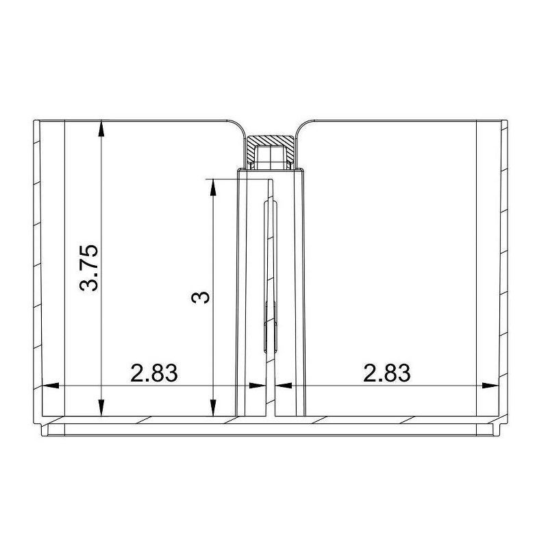 slide 4 of 5, Divided Bath Caddy Clear - Brightroom™, 1 ct