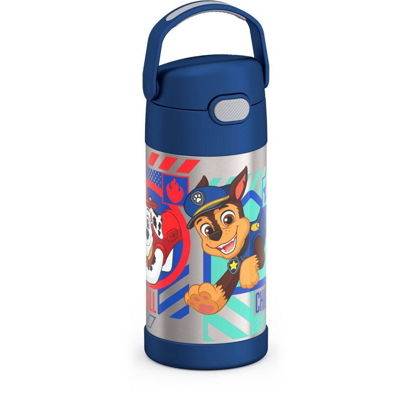 slide 2 of 9, Thermos Kids' 12oz Stainless Steel FUNtainer Water Bottle with Bail Handle - PAW Patrol, 12 oz