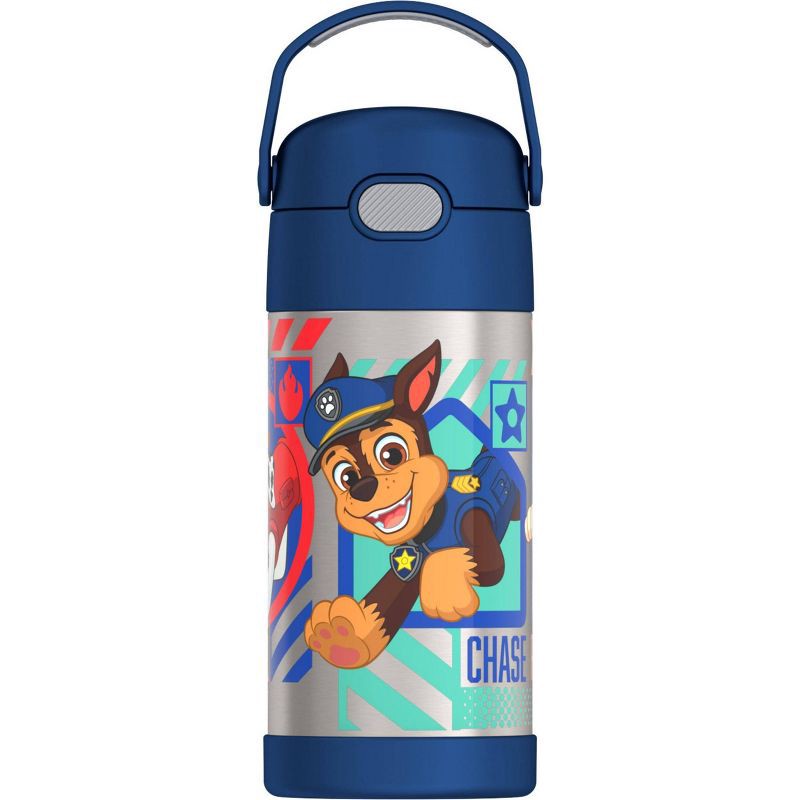 slide 1 of 9, Thermos Kids' 12oz Stainless Steel FUNtainer Water Bottle with Bail Handle - PAW Patrol, 12 oz